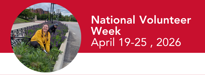 graphic for national volunteer week april 19-25 2026